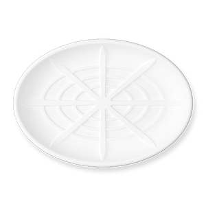 Plateau pour fruits de mer ovale 488 x 348mm