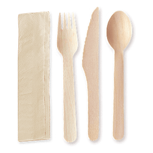 Kit de couverts bois 4/1