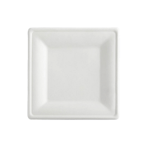 Assiette carrée en bagasse 200 X 200mm