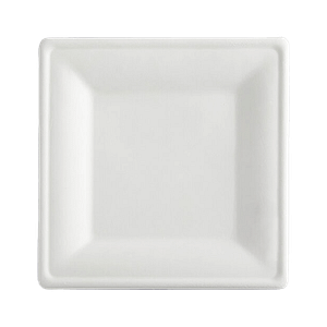 Assiette carrée en bagasse 260 X 260mm