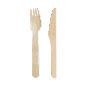 Kit de couverts bois 2/1