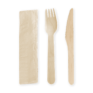 Kit de couverts bois 3/1