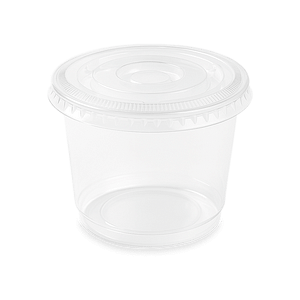 Pot à dessert en plastique PET de 200 ml avec couvercle transparent, idéal pour préparations froides et présentations individuelles