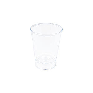 Verre injecté en polystyrène Cristal de 6 cl, idéal pour dégustations, apéritifs et événements professionnels