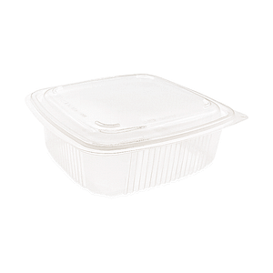 Boîte en polypropylène (PP) transparente avec couvercle à charnière, capacité 1200ml, idéale pour stocker aliments, préparer portions ou organiser la cuisine