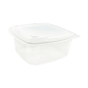 Boîte en polypropylène (PP) transparente avec couvercle à charnière, capacité 1500ml, idéale pour conserver aliments, préparer portions ou organiser la cuisine
