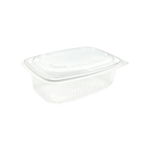 Boîte en polypropylène (PP) transparente avec couvercle à charnière, capacité 800ml, parfaite pour stocker aliments, organiser la cuisine et préparer portions individuelles