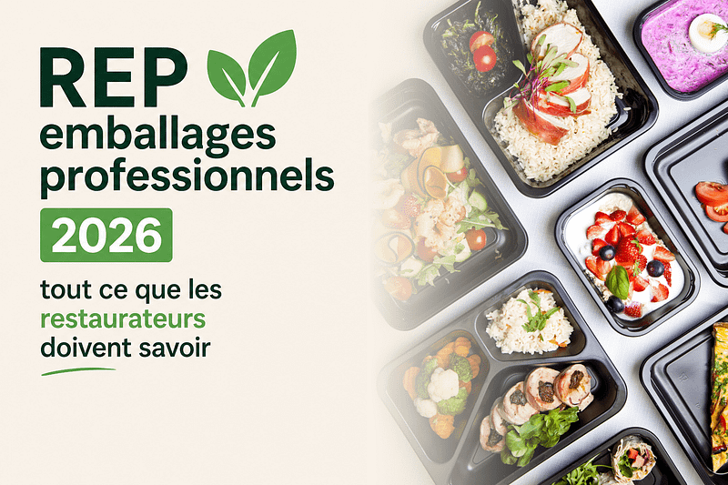 REP emballages professionnels 2026 pour les restaurateurs avec plats en contenants alimentaires