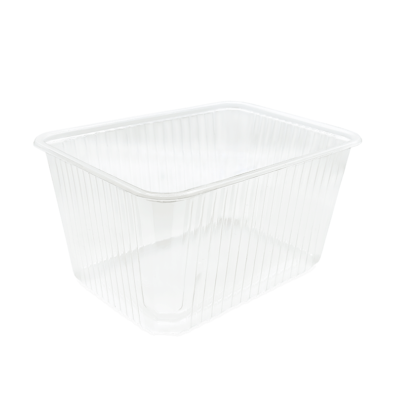 Barquette transportable en polypropylène (PP) de 1500 ml, idéale pour plats chauds ou froids, compatible micro-ondes et adaptée à la restauration à emporter