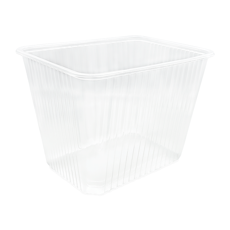 Barquette transportable en polypropylène (PP) de 2000 ml, idéale pour plats chauds ou froids, compatible micro-ondes et adaptée à la restauration à emporter