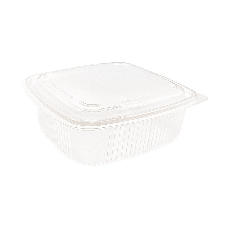Boîte en polypropylène (PP) transparente avec couvercle à charnière, capacité 1200ml, idéale pour stocker aliments, préparer portions ou organiser la cuisine